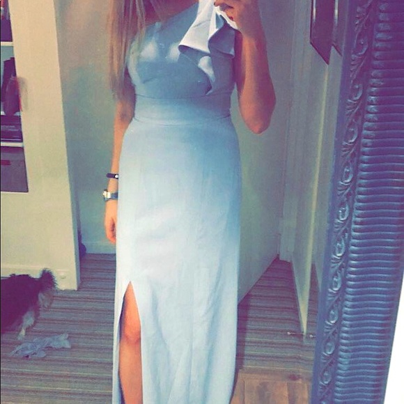 Pale blue bridesmaid gown - Picture 5 of 10